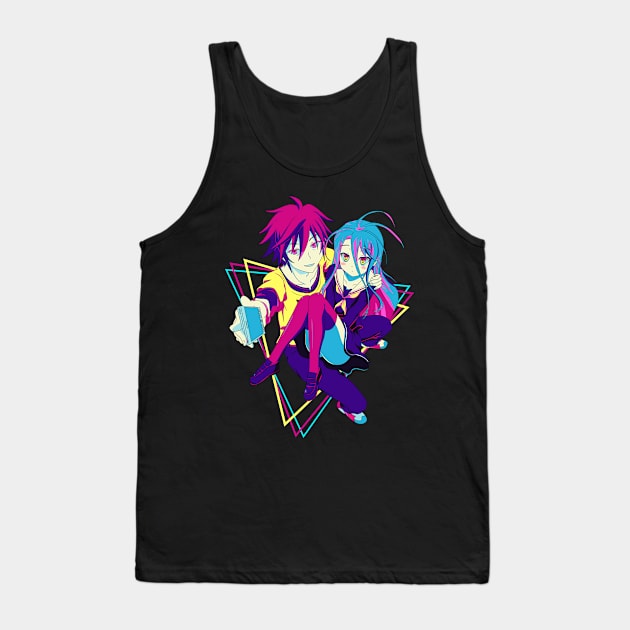 No Game No Life - Sora and Shiro Tank Top by mounier